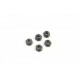 Kyosho Stopmuttern 2.6x3.0 Gun Metal Alu