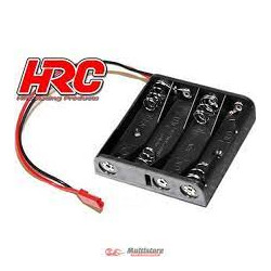 HRC Racing Batteriehalterung AA 4 Zellen Flach mit BEC Stecker