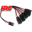 HRC Racing Kabel Y 1 zu 5 26 Gauge Kabel LED UNI FUT und JR typ