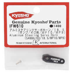 KYOSHO ALUMINUM 18.5MM 23T STEERING SERVO HORN BLACK FOR INFERNO MP9 MP10